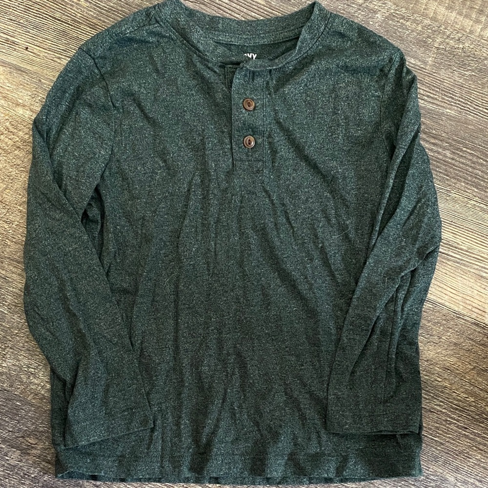 Old Navy Forest Green Long Sleeve Shirt